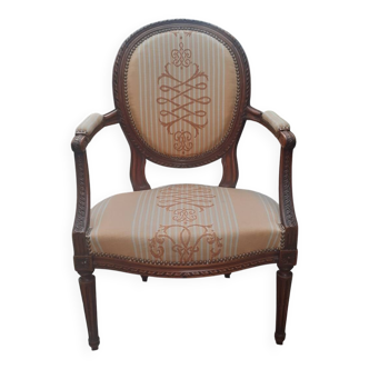 Louis XVI style cabriolet armchair