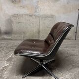 Fauteuil chauffeuse par Charles Pollock pour Knoll, années 70