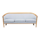 Vintage Scandinavian 3-seater sofa in walnut, Bertil Fridhagen, stamped Bröderna Anderssons.
