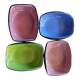 Ensemble de 4 coupelles / vide-poches en céramique émaillée polychrome