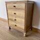 Chest of drawers or bedside table in walnut