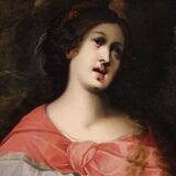 Pair of 17th century Italian paintings, Sibyls