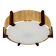 Japan Style Sisal and Teak Pendant Lamp by Temde