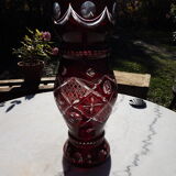 Bohemian crystal vase