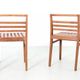 Paire de chaises caillebotis modèle 103, 1941, René Gabriel