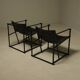 Set of 2 lounge chairs model FM60 by Radboud van Beekum for Pastoe 1980s