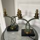 Pair of Art Deco lamps