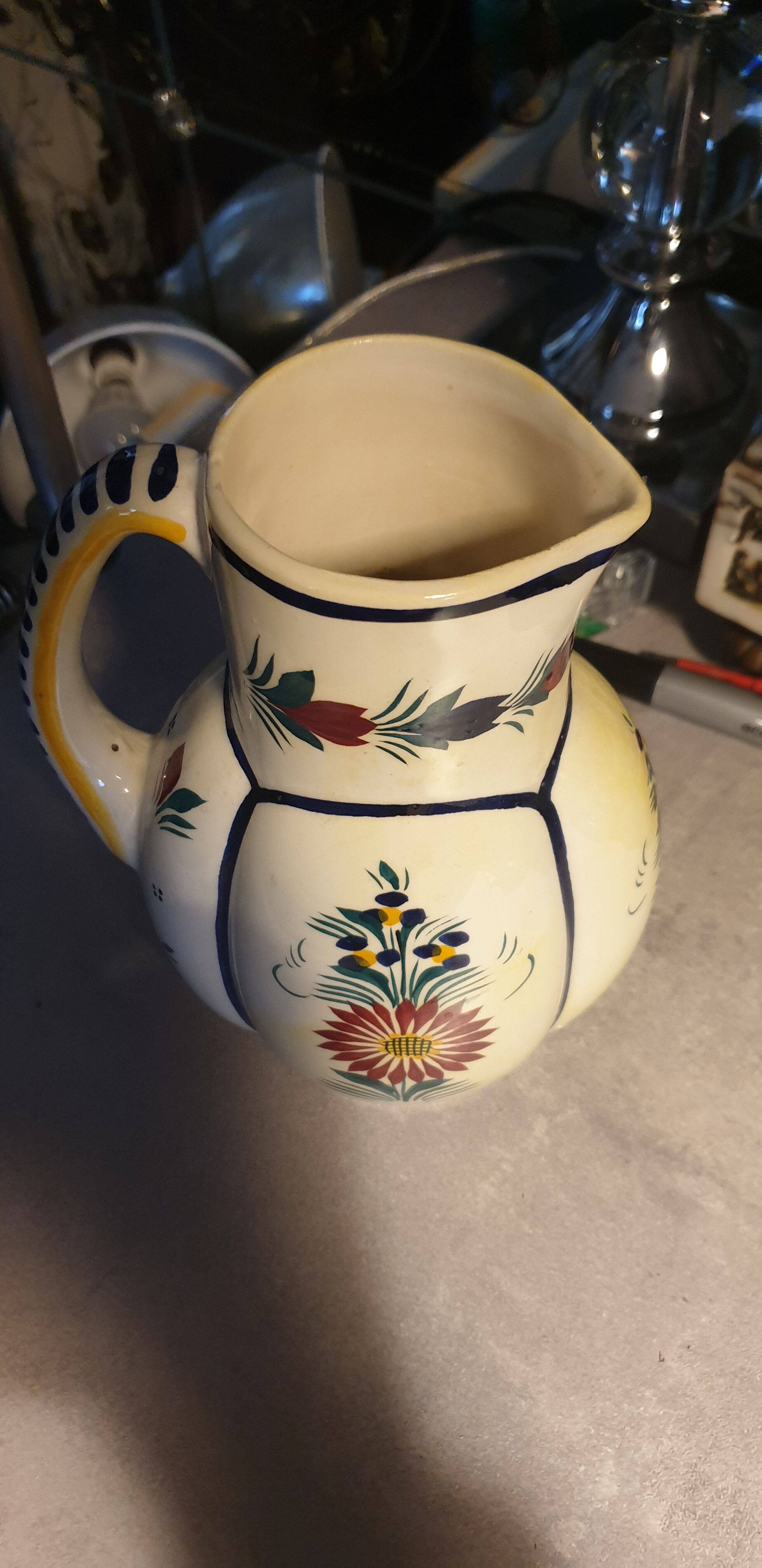 Pichet melone faience Quimper