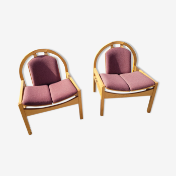 Paire de fauteuils Baumann des années 70