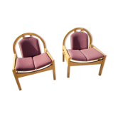 Paire de fauteuils Baumann des années 70