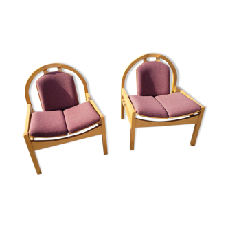Paire de fauteuils Baumann des années 70
