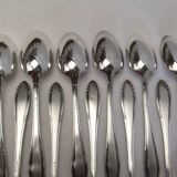 Silver plated metal spoons net service cutlery goldsmith Reneka soup