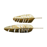 Lot de 2 plumes en laiton