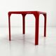 Stadio Red dining table by Vico Magistretti for Artemide, 1970