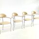 Set of yellow Marilyn Stiletto dining chairs Arrben Italy