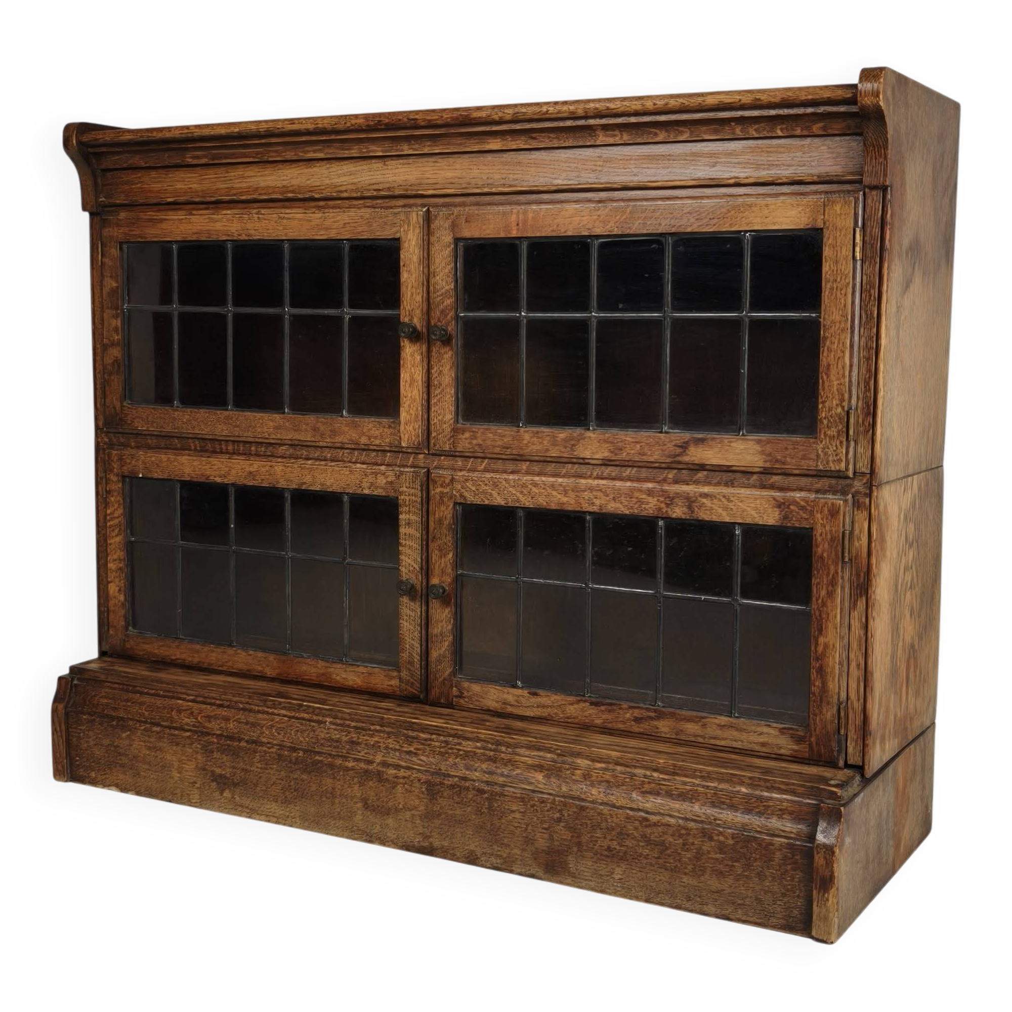 English Oak Bookcase by Minty Library Specialists, Oxford, 1920s