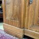 Art Deco buffet in carved walnut, marble and large mirror – 1930s