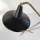 Brass table lamp on a tripod in modern Swedish style, Sweden, 1950.