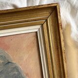 Old painting oil on canvas portrait of a man signed Y. Mercier Contart