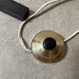 Wrought iron tripod lamp