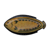 St. John of Brittany earthenware dish, Vintage 50/60s, in the shape of a fish