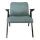 Bunny armchair in blue tweed by Józef Chierowski, 1970s