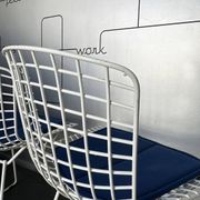 Pair of dining chairs 420 by Harry Bertoia for Knoll International, 1970s.