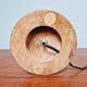 Wood and white opaline table lamp, 1960s