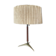 Brass and rosewood lamp by J.T Kalmar, Austria, circa 1950.