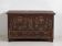 Antique wedding chest with raised plant decoration (circa 1820)