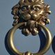 4 antique lion head furniture handles from La Samaritaine.