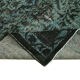 Handmade carved anatolian 1980s 176 cm x 286 cm black rug