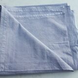 Nappe bleue en toile lin/coton 1m70 x 3m25