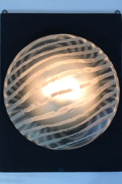 Peill & Putzler glass wall or ceiling light 1965