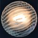 Peill & Putzler glass wall or ceiling light 1965