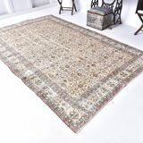 6x10 Floral Turkish Vintage Rug 199x309Cm SK 240627
