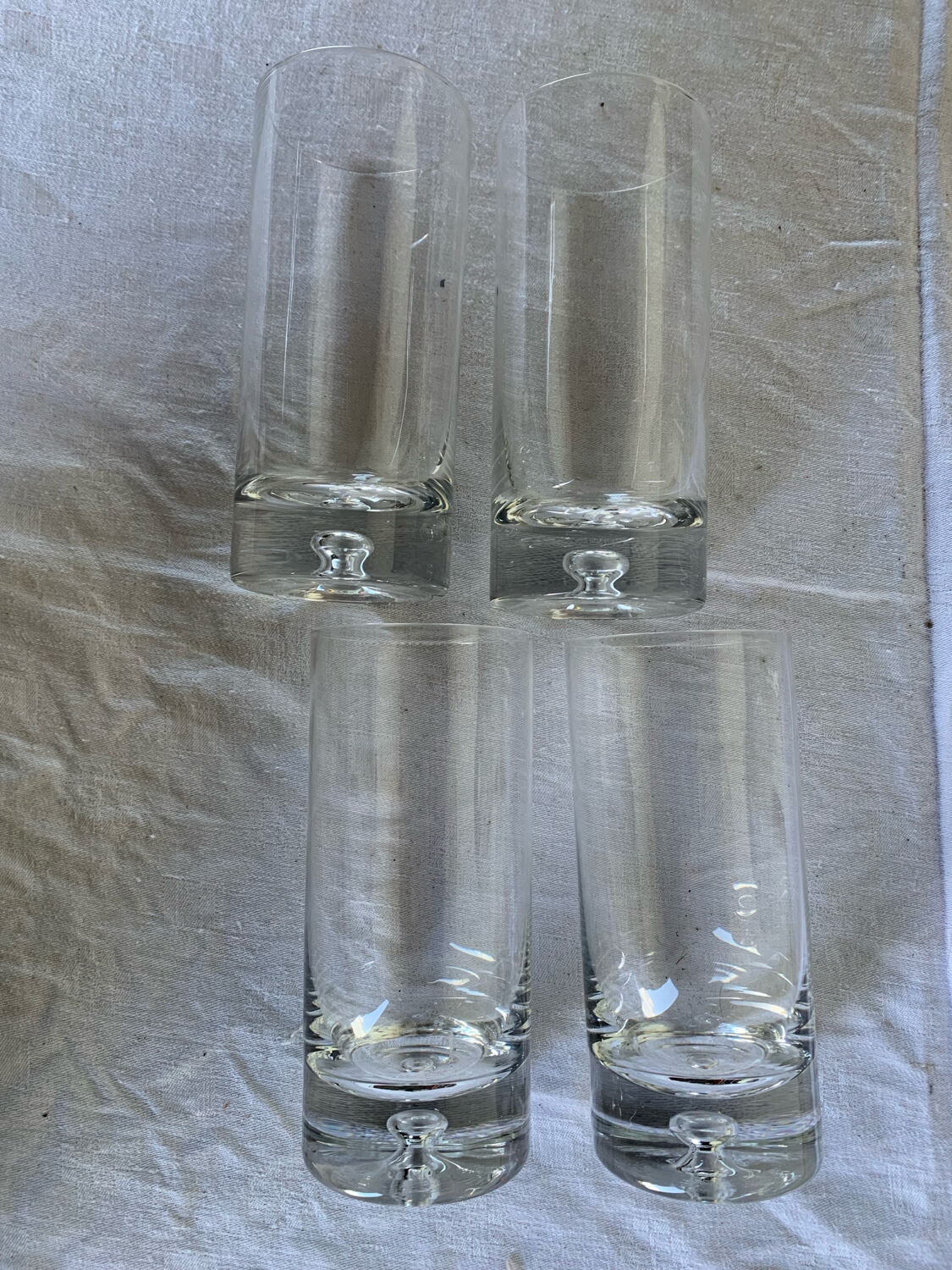 4 glasses designed by Tapio Wirkkala - Scandinavian elegance