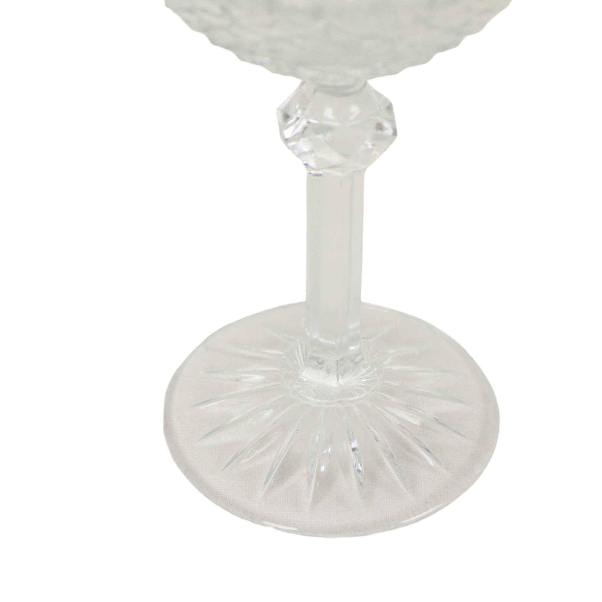 Set of 7 Regency Fidenza Crystal Champagne Glasses