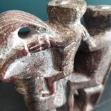 Sculpture ethnique, représentant une famille