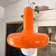 Orange ceiling pendant light