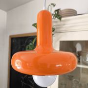 Orange ceiling pendant light