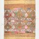 3x6 Light Yellow & Brown Turkish Kilim Rug, 83x173