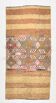 3x6 Light Yellow & Brown Turkish Kilim Rug, 83x173