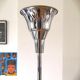 Lampadaire art déco années 30 en métal chromé