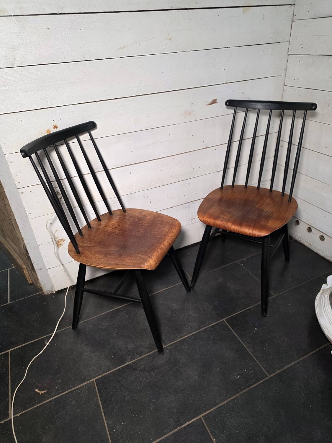 Pair of Scandinavian chairs Fanett by Ilmari Tapiovaara, 1960s