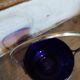 50s sugar bowl in glass and silver metal