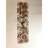 Contemporary Huge Rectangular "Tronchi" Murano Glass Burnished Chandelier