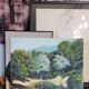 Oil on panel from 1946 signed L. Steiner