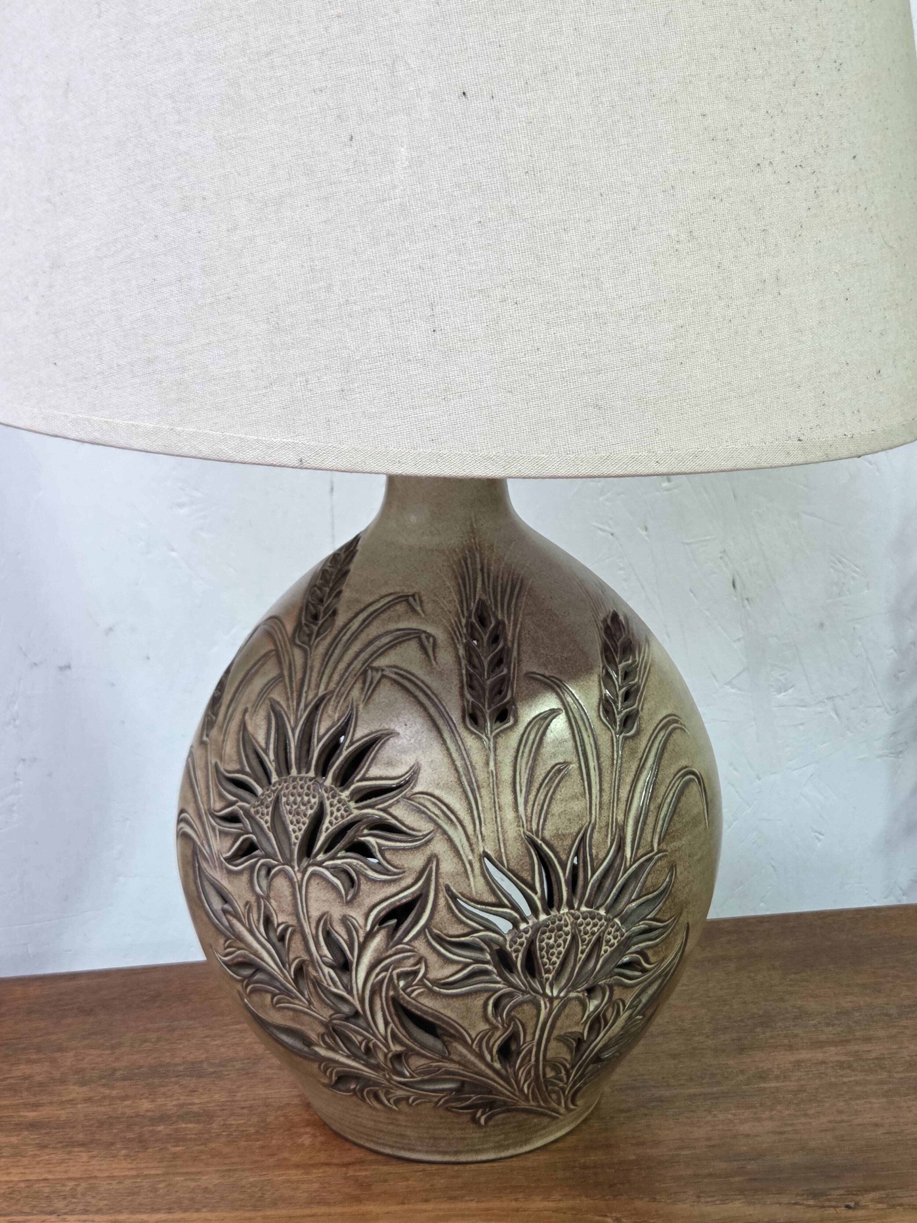 Ceramic lamp Vallauris F. Matéo 1960s