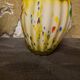 Vase en verre soufflé multicolore ́